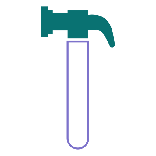 Hammer Linie Stil Symbol Hammer PNG-Design