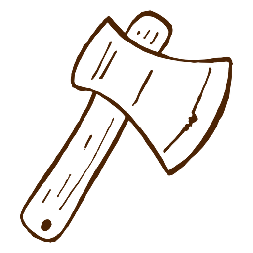 Hand drawn axe icon