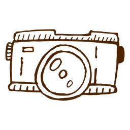 Dibujado a mano icono de cámara camping Transparent PNG