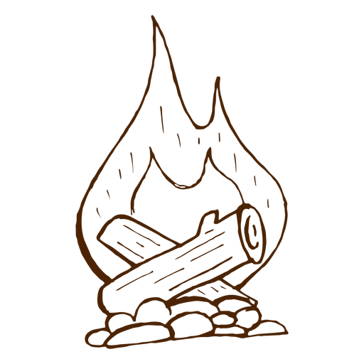 Download Hand drawn camping bonfire icon - Transparent PNG & SVG ...