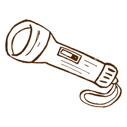 Hand drawn flashlight icon PNG Design Transparent PNG