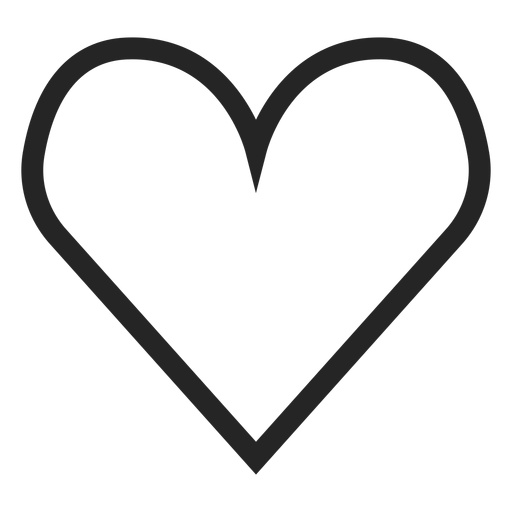 Hand drawn cute heart icon