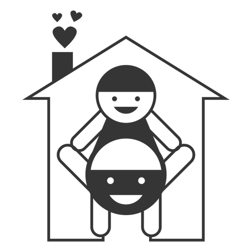 happy home line style icon transparent png svg vector file transparent png svg vector file