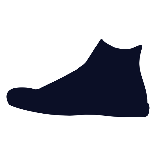 Silueta de zapatillas de corte hola Diseño PNG