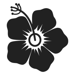 Hibiskusblumenikone PNG-Design