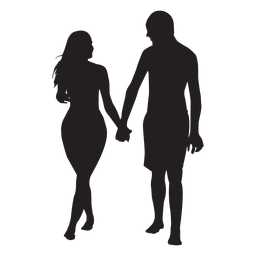 In love couple silhouette Transparent PNG