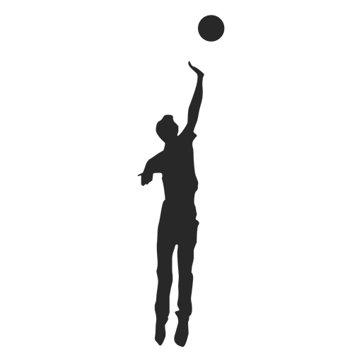 Jump spike silhouette PNG Design
