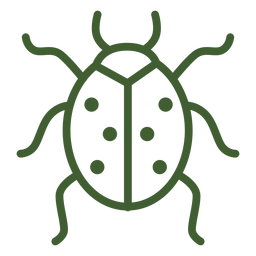 Marienkäfer-Symbol PNG-Design