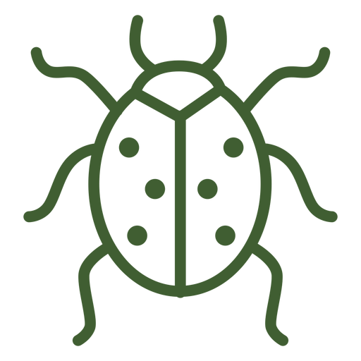 Icono de Lady bug Diseño PNG