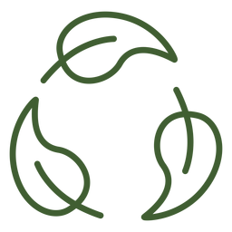 Ícone do ciclo de folhas