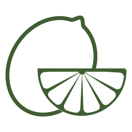 Lemon fruit icon PNG Design