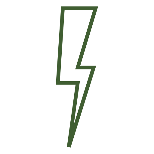 Lightning Bolt Icon Outline Filled - Icon Shop - Download free