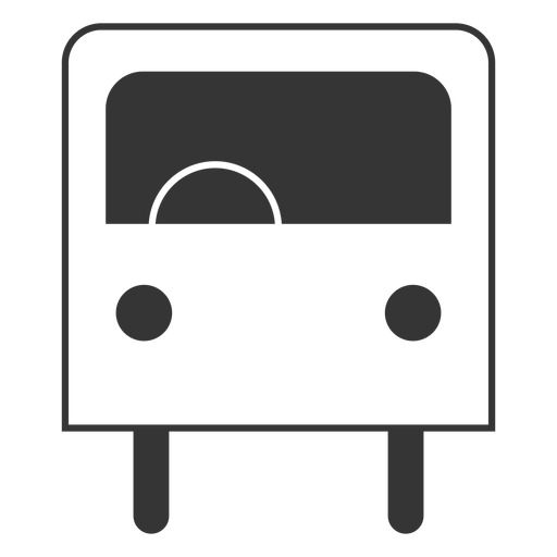 Line style bus icon PNG Design