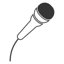 Line style microphone icon PNG Design Transparent PNG