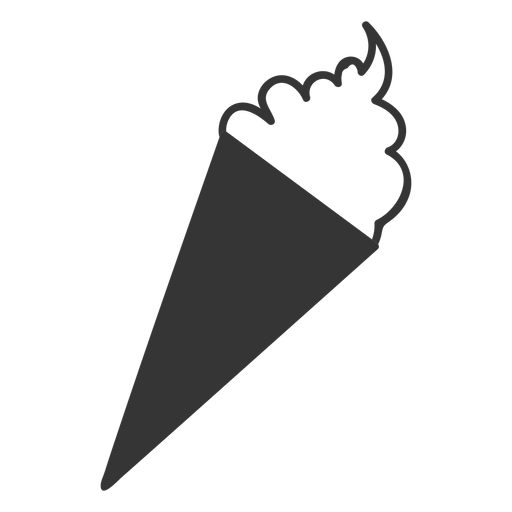 Eisbecher-Symbol im Linienstil PNG-Design