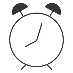 Line style alam clock icon PNG Design