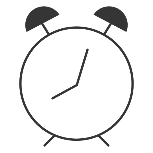 Linienstil Alam Uhr Symbol PNG-Design