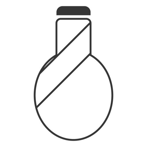 Line style water bottle icon PNG Design
