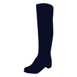 Long boot silhouette PNG Design