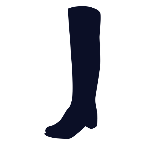 Silhueta de bota longa Desenho PNG