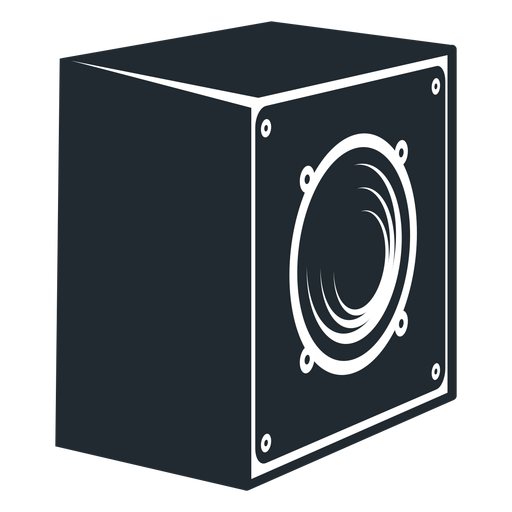 Loudspeaker side view icon PNG Design