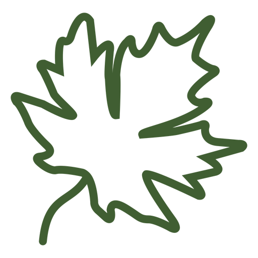 Icono de otoño de hoja de arce Diseño PNG