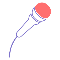 Microphone line style icon PNG Design