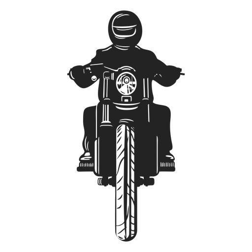 Icono de piloto de moto Diseño PNG