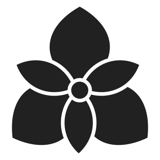 Icono de flor de orqu?dea Diseño PNG