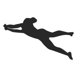 Pancake position silhouette PNG Design