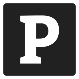 Icono de signo de estacionamiento cuadrado Icono de signo de estacionamiento cuadrado
