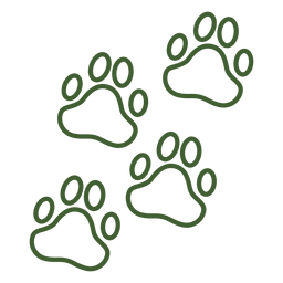 Paw prints icon PNG Design