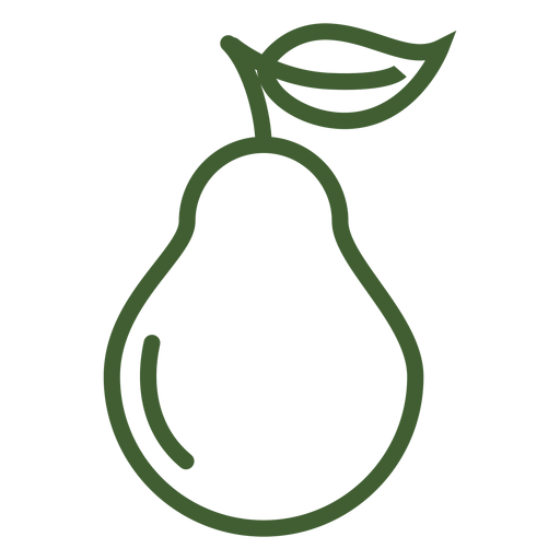Pera icono de fruta pera Diseño PNG