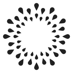 Blütenblatt Umrissblume PNG-Design
