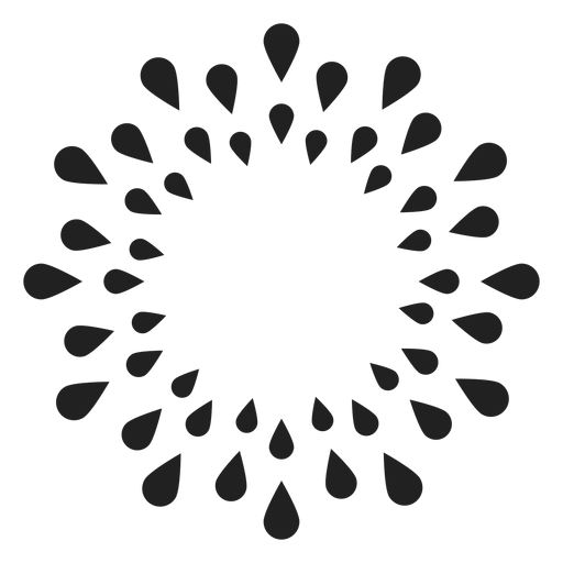 Petal outline flower - Transparent PNG & SVG vector file