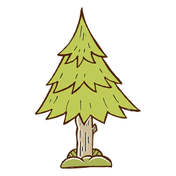 Ícone de pinheiro acampamento Desenho PNG