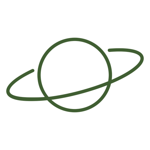 Ícone de planeta saturno Desenho PNG