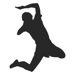 Jugador con silueta de espiga Diseño PNG