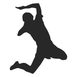 Player spike silhouette PNG Design Transparent PNG