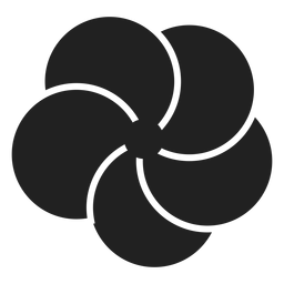 Plumeria flower icon PNG Design