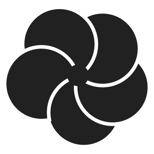 Icono de flor de plumeria Diseño PNG