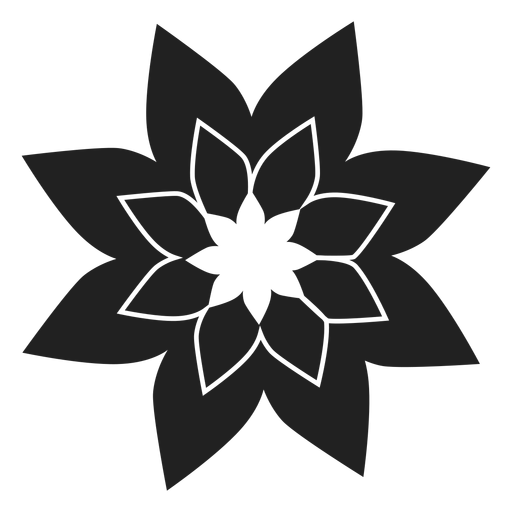Poinsettia flower icon PNG Design