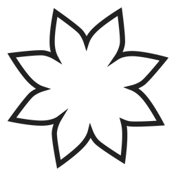 Diseño PNG Y SVG De Icono De Esbozo De Flor De Nochebuena Para Camisetas Diseño PNG Y SVG De Icono De Esbozo De Flor De Nochebuena Para Camisetas