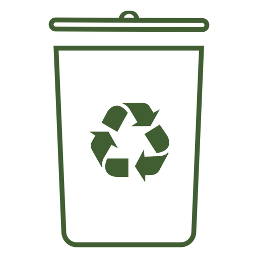 Recycling bin icon PNG Design
