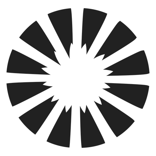 Round flower vector PNG Design