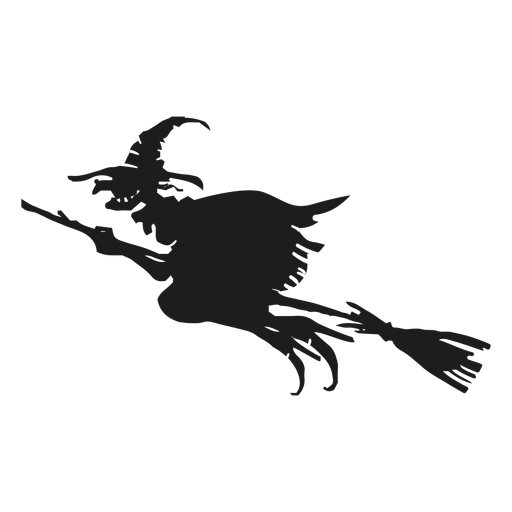 Scary ripped witch silhouette PNG Design