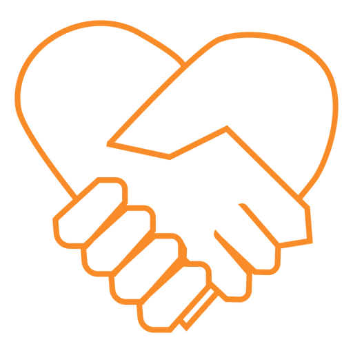 Shake hands line style vector PNG Design