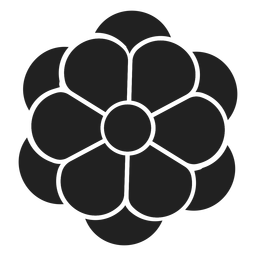 Einfacher Anemonenblumenvektor PNG-Design