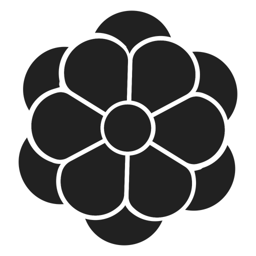 Einfacher Anemonenblumenvektor PNG-Design