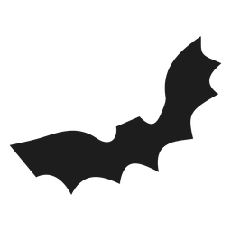 Silueta de mamífero murciélago simple Diseño PNG